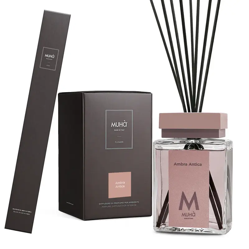Muhà - profumo ambiente stick ambra antica 500ml | Rohome
