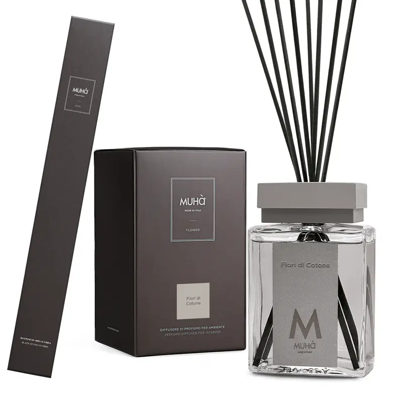 Muhà - profumo ambiente stick fiori di cotone 500ml | Rohome