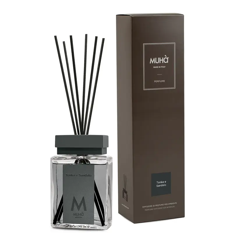 Muhà - profumo ambiente stick tonka e sandalo 200ml | Rohome