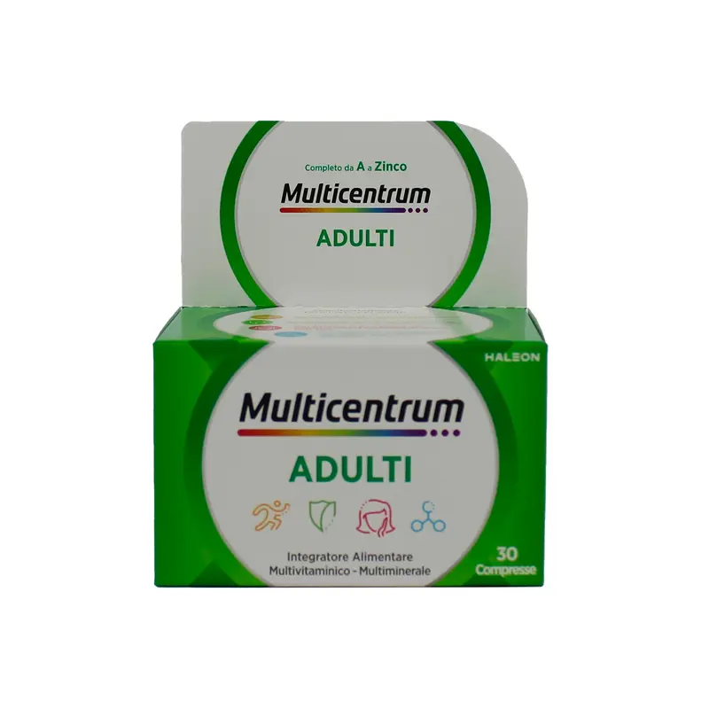 MULTICENTRUM INTEGRATORE ALIMENTARE MULTIVITAMINICO MULTIMINERALE PER ADULTI 30 COMPRESSE