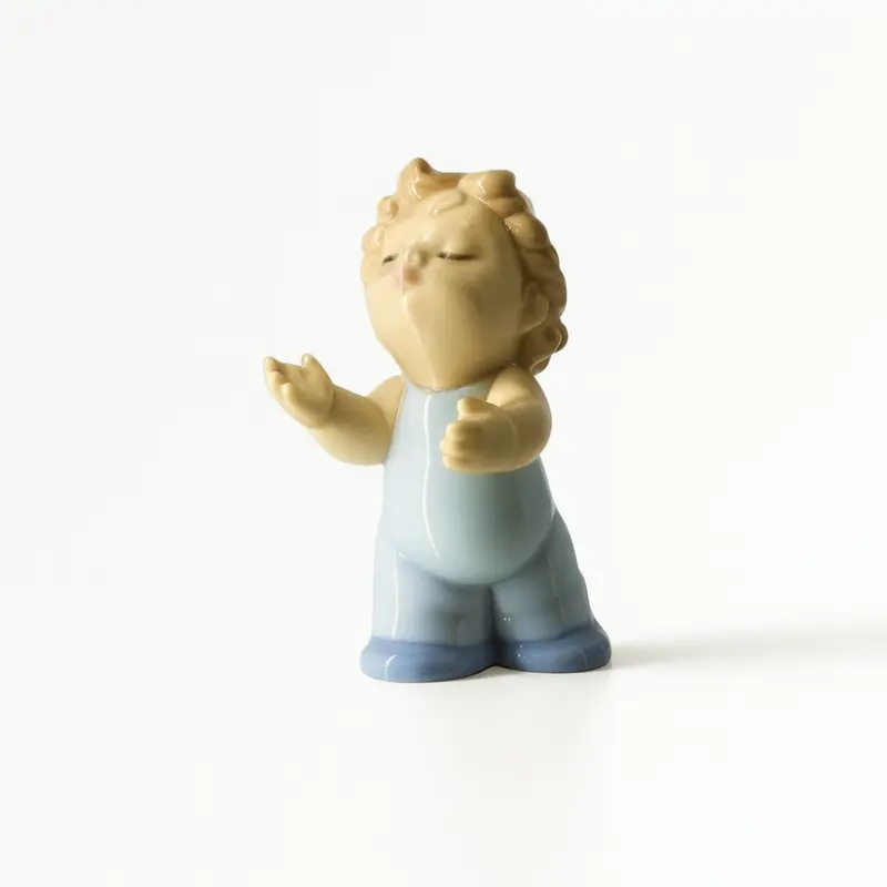 Nao Ballerino Dancer Porcellana Lladró Bianco 7x5 cm