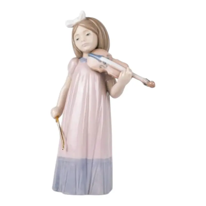NAO by Lladrò - Bambina con Violino 02001034 - Scultura in Porcellana