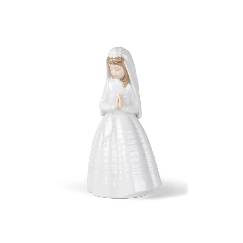 NAO by Lladrò Scultura Porcellana Bambina in Preghiera 24x12x10 cm