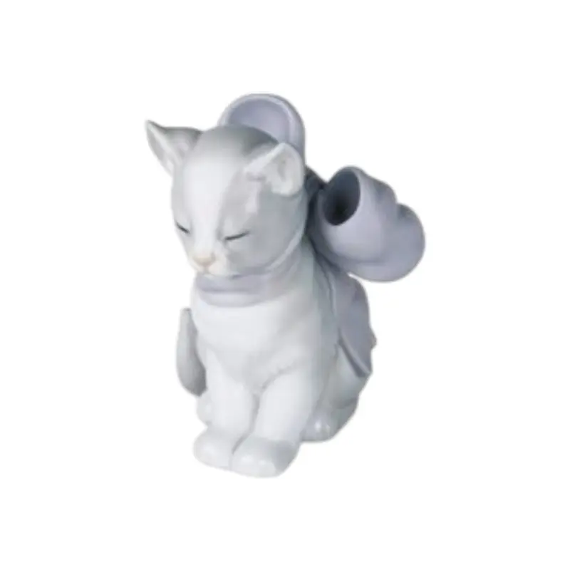 NAO by Lladrò Scultura Porcellana Il Regalo del Gattino 10x9x8 cm