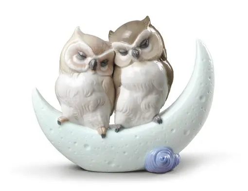 NAO Lladrò Scultura Porcellana Storia d'Amore 15x18x7 cm
