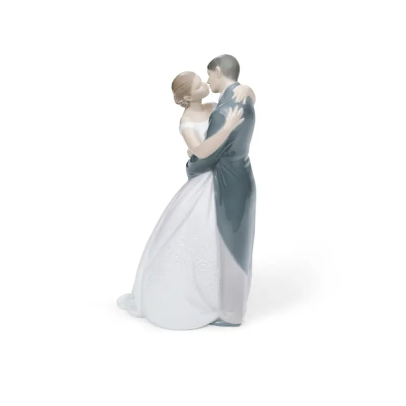 NAO Lladrò Scultura Porcellana Un Bacio per Sempre 23x12x7 cm