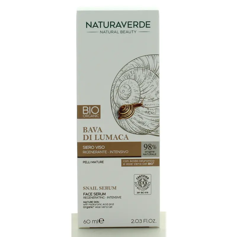 NATURAVERDE BIO BAVA DI LUMACA SIERO VISO RIGENERANTE INTENSIVO 60 ML