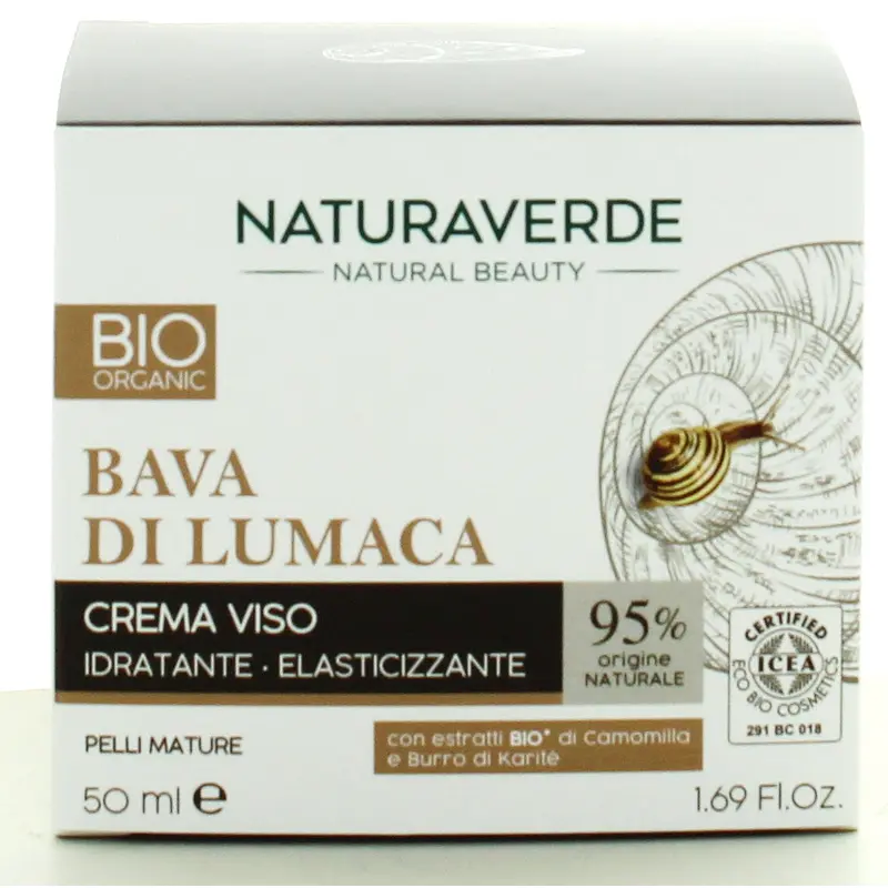 NATURAVERDE BIO CREMA VISO INTENSIVA BAVA DI LUMACA 50 ML