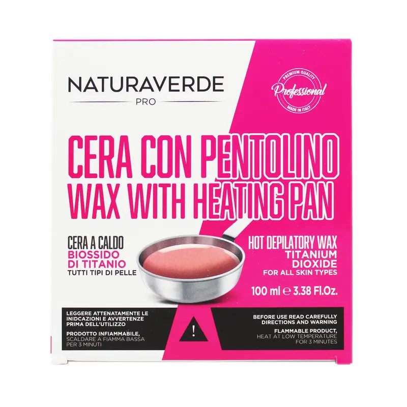 NATURAVERDE PROFESSIONAL PENTOLA CERA DEPILATORIA A CALDO 100 ML