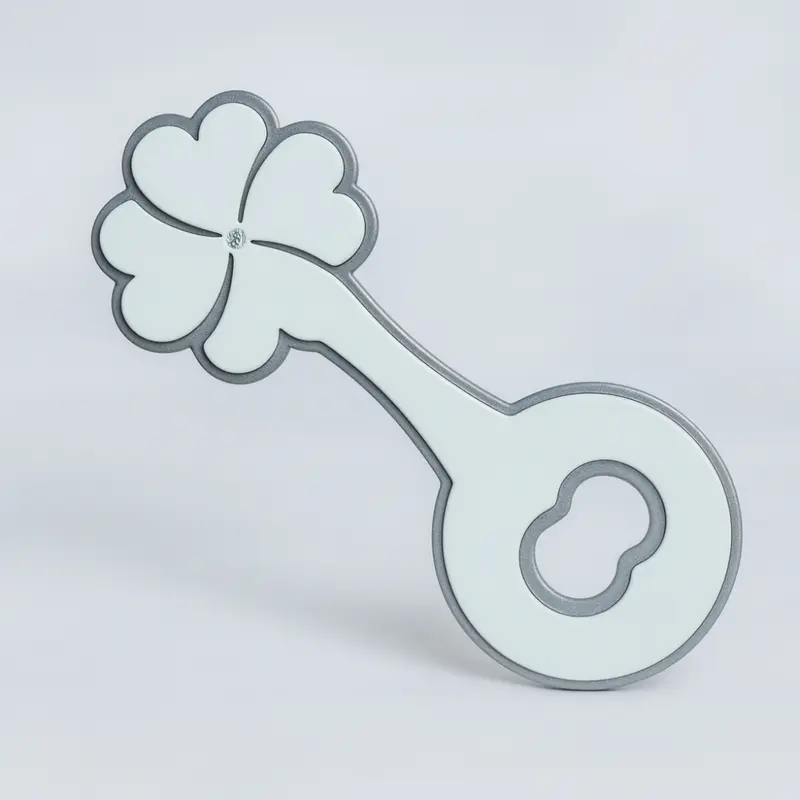 Negò Apribottiglia Metallo con Quadrifoglio 16 cm