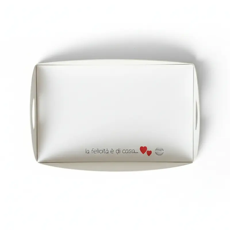 Negò Centrotavola Vassoio Fruttiera in Metallo con Cuore 27x21 cm