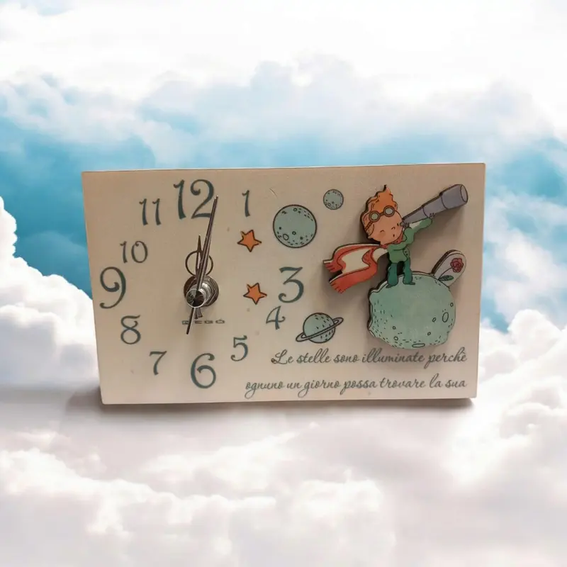 Negò Piccolo Principe Orologio Cannocchiale Artigianale 15,5x10 cm