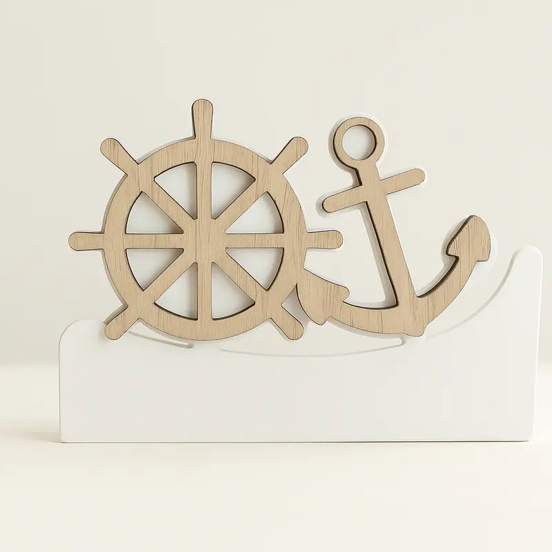Negò Porta Tovaglioli Metallo Bianco Mare 12x17 cm