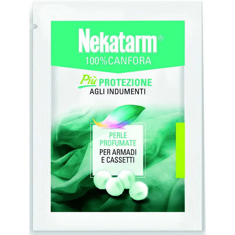 NEKATARM 100% CANFORA IN PERLE PROFUMATE PER ARMADI E CASETTI BUSTA DA 50 grammi