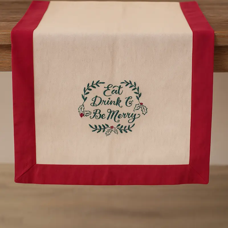 New Diffusion Runner Lino Natalizio 132x47 cm Eat Drink & Be Merry