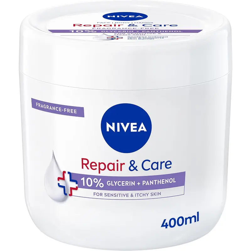 NIVEA BODY CREMA RAPAIR & CARE 72h VASO 400 ML