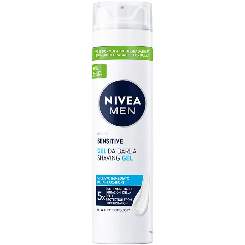 NIVEA FOR MEN GEL DA BARBA SENSITIVE 200 ML