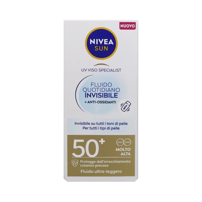 NIVEA SOLARE FLUIDO QUOTIDIANO INVISIBILE VISO SFP50+ 40 ML