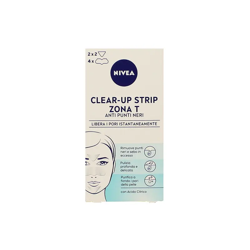 NIVEA VISO CEROTTI ZONA T CLEAR-UP STRIP 6 PZ (4 NASO + 2 FRONTE&MENTO)