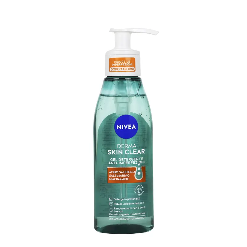 NIVEA VISO DERMA SKIN CLEAR GEL DETERGENTE 150 ML