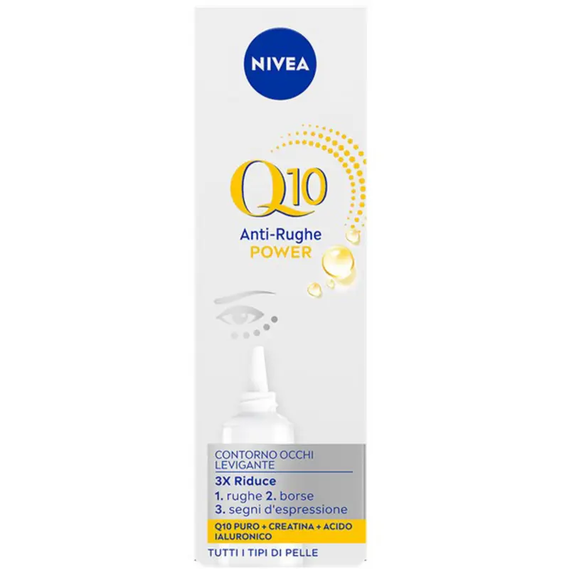 NIVEA VISO Q10 POWER ANTI-RUGHE CONTORNO OCCHI LEVIGANTE PER TUTTI I TIPI DI PELLE 15 ML