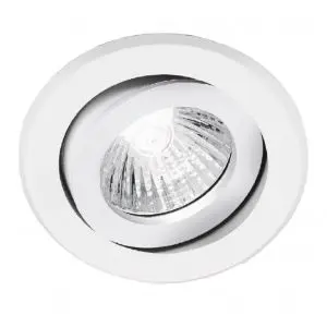 NOBILE ILLUMINAZIONE 9086/BI Faretto Incasso Orientabile 8W GU10 Bianco Ø92mm Alluminio IP20