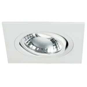 NOBILE ILLUMINAZIONE 9088/BI Faretto Incasso Orientabile Metallo Bianco 8W GU10 98x98mm IP20