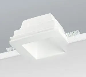 NOBILE ILLUMINAZIONE 9098 Faretto da Incasso in Gesso 8W GU10 230VAC Quadrato 70x70mm