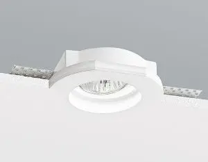 NOBILE ILLUMINAZIONE 9107 Faretto Incasso Gesso Senza Vetro Rotondo 8W GU10 Ø60mm IP20