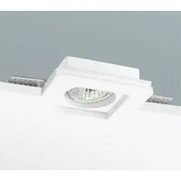 NOBILE ILLUMINAZIONE 9108 Faretto Incasso Gesso Senza Vetro Quadrato 8W 230VAC GU10 60x60mm IP20