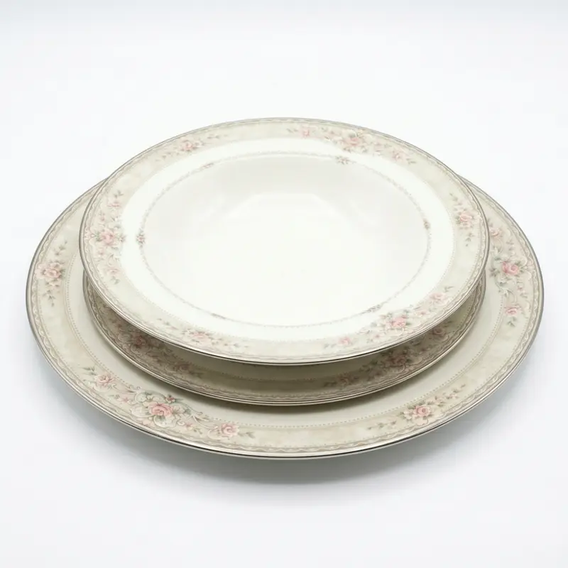 Noritake Piatti Porcellana Newcastle Piano Fondo Frutta 3pz