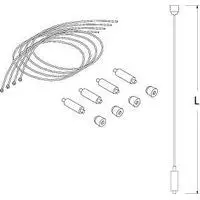 NOVALUX    16223.99    KIT DI SOSPENSIONE PER PANNELLO LED