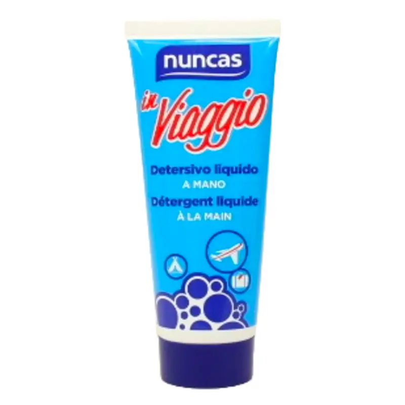 NUNCAS DETERSIVO BUCATO A MANO LIQUIDO IN VIAGGIO IN TUBO 100 ML
