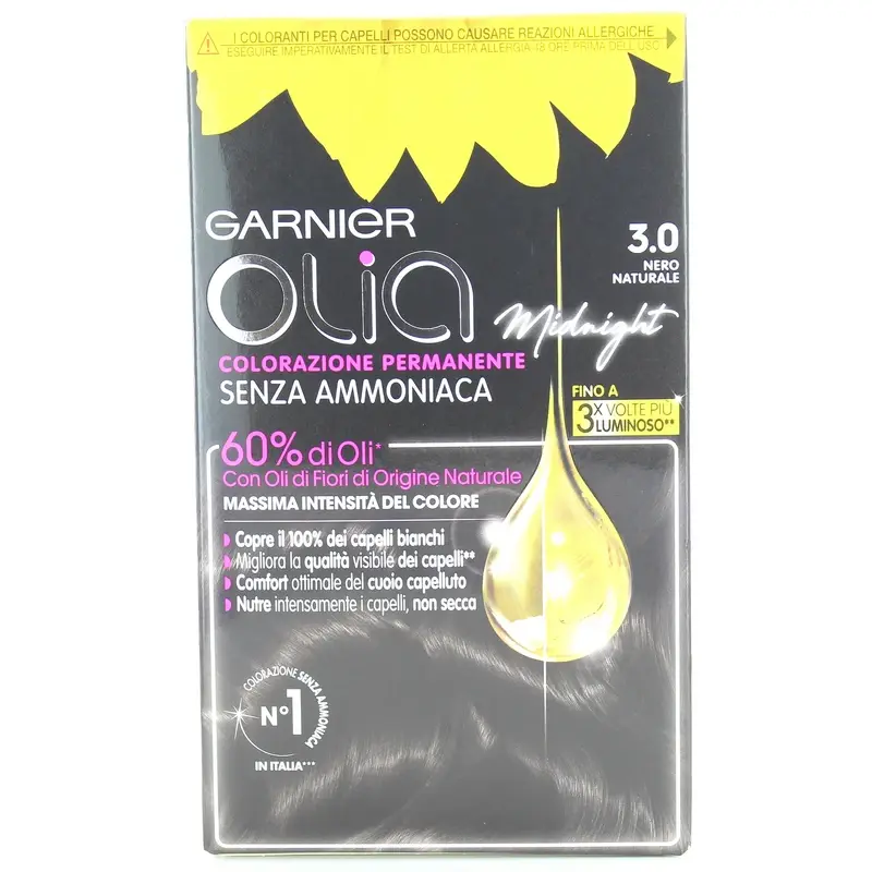 OLIA COLORAZIONE PERMANENTE SENZA AMMONIACA 3,0 NERO NATURALE