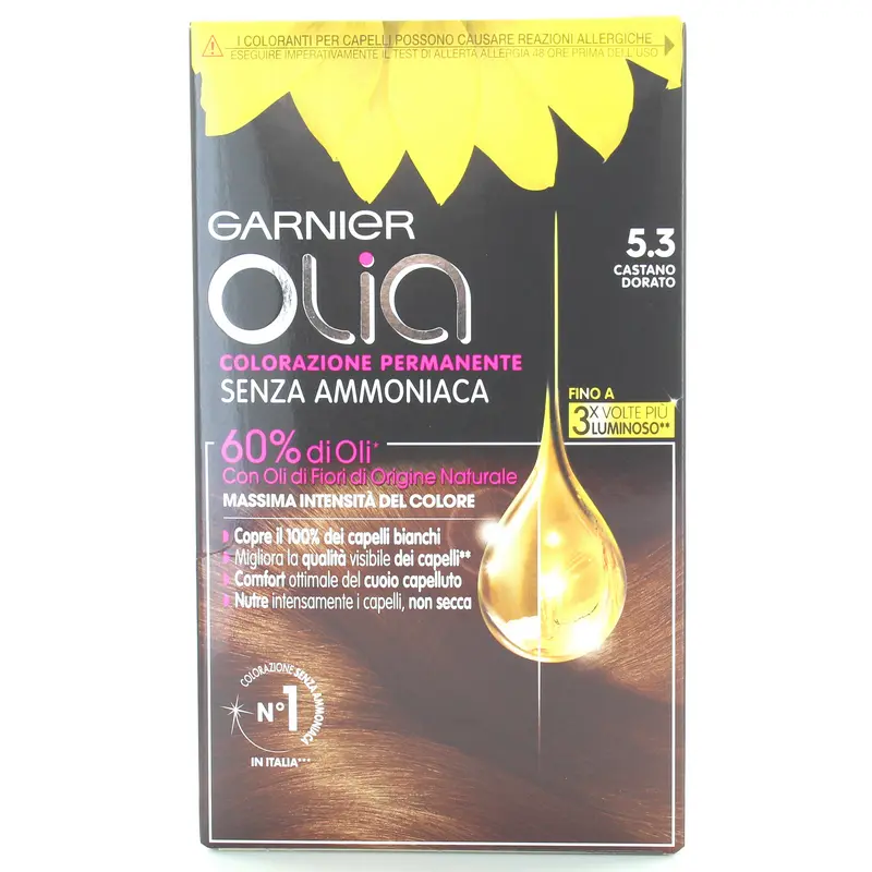 OLIA COLORAZIONE PERMANENTE SENZA AMMONIACA 5,3 CASTANO DORATO