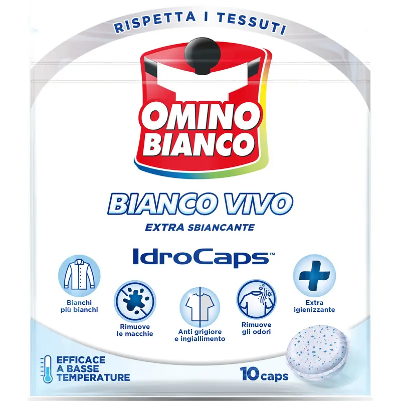 OMINO BIANCO BIANCO VIVO EXTRA SBIANCANTE IDROCAPS 10 CAPS