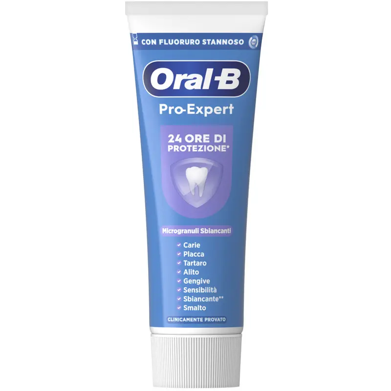 ORAL B DENTIFRICIO PRO-EXPERT 24H DI PROTEZIONE MICROGRANULI SBIANCANTI 75 ML