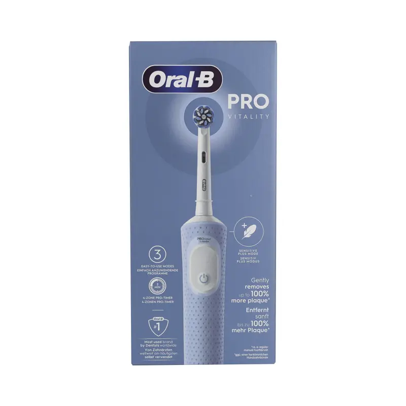 ORAL B SPAZZOLINO ELETTRICO VITALITY PRO BLUE SENSITIVE