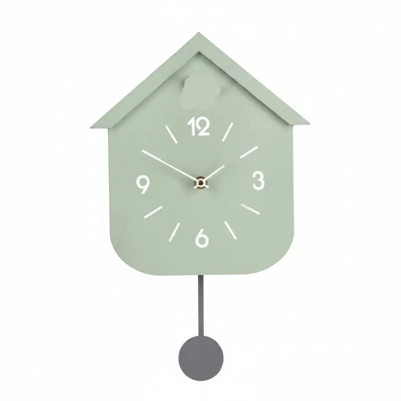 Orologio a pendolo verde salvia h.37.5cm | rohome