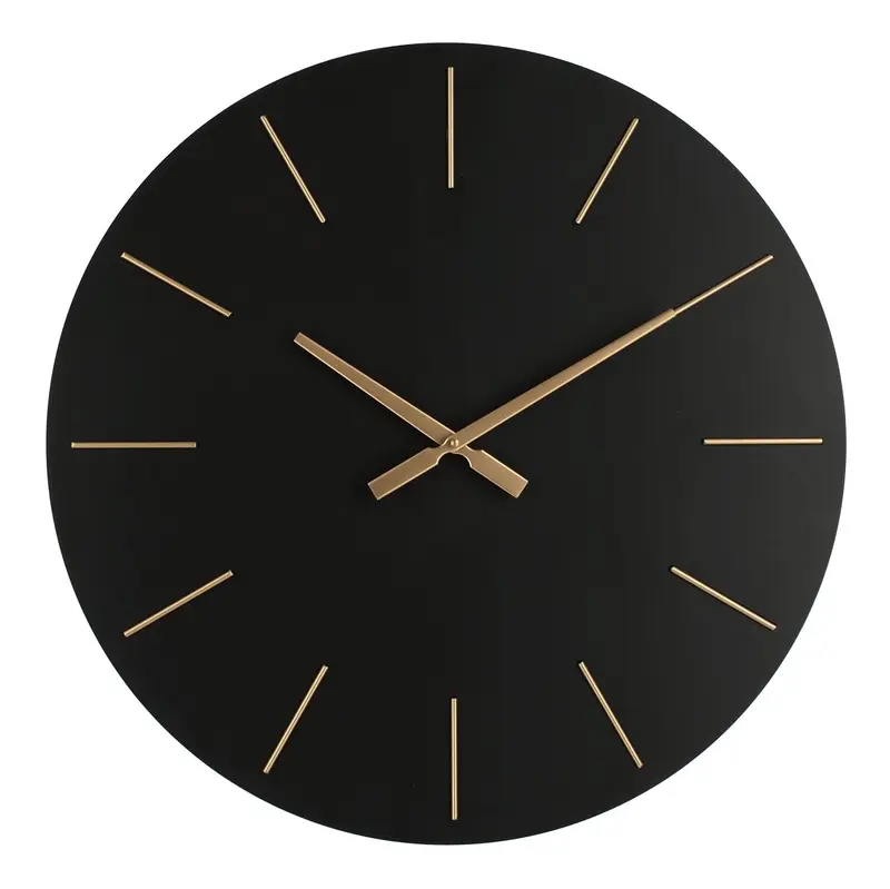 Orologio da parete timeline nero d60 | rohome