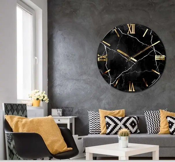 Orologio luxury black d.80cm | rohome