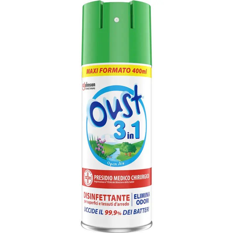 OUST 3in1 DISINFETTANTE ELIMINA ODORI 400 ML