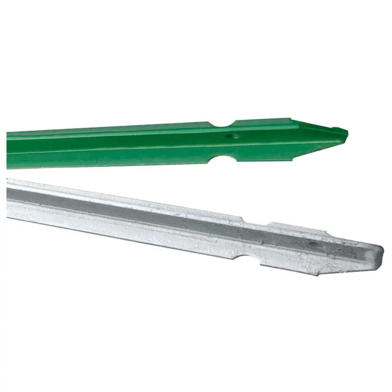 Paletto Per Recinzioni Plastificato Verde H Cm.225 Mm.35X35X3,5 - 10 Pz