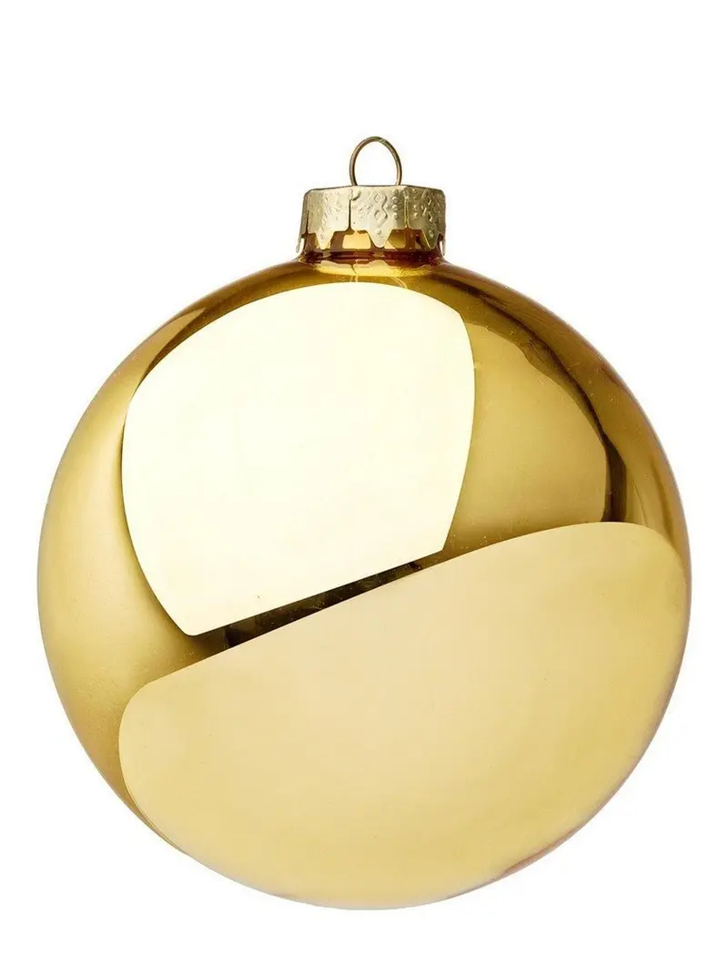 Palla di Natale oro lucido D. 10cm | Rohome