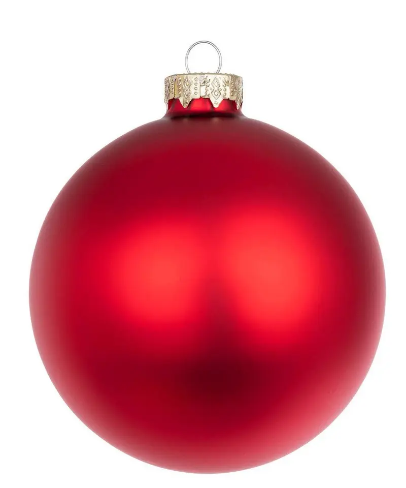 Palla di Natale vetro rosso granata opaco D. 10cm | Rohome