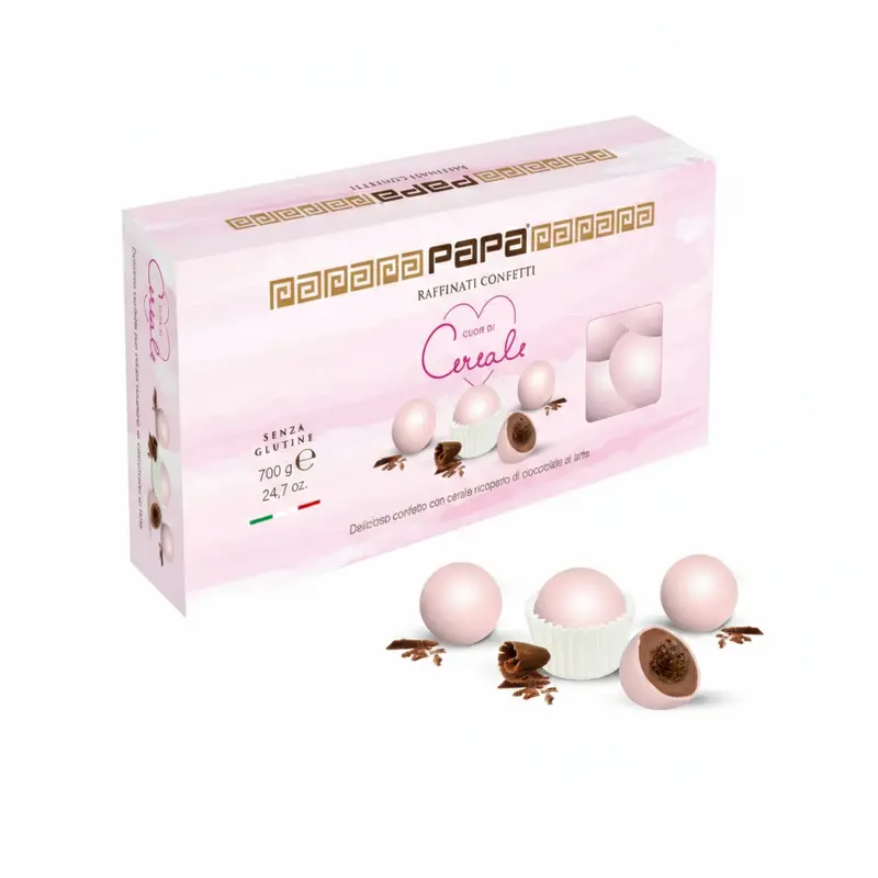 Papa Confetti Cuor di Cereale Rosa Confetti 700 g