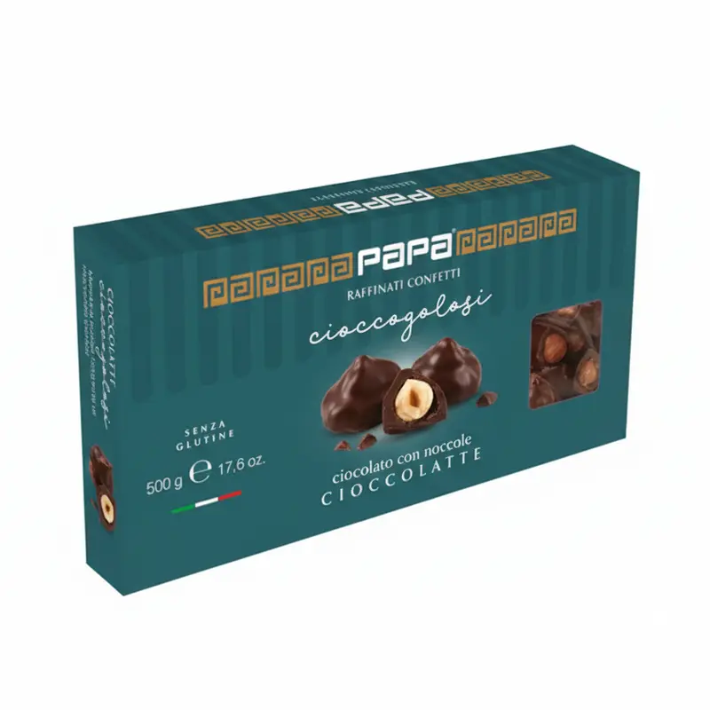 Papa Confetti Raffinati Cioccolatte Ottanio Confetti 500 g