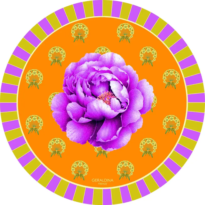 Peonia Round Placemat