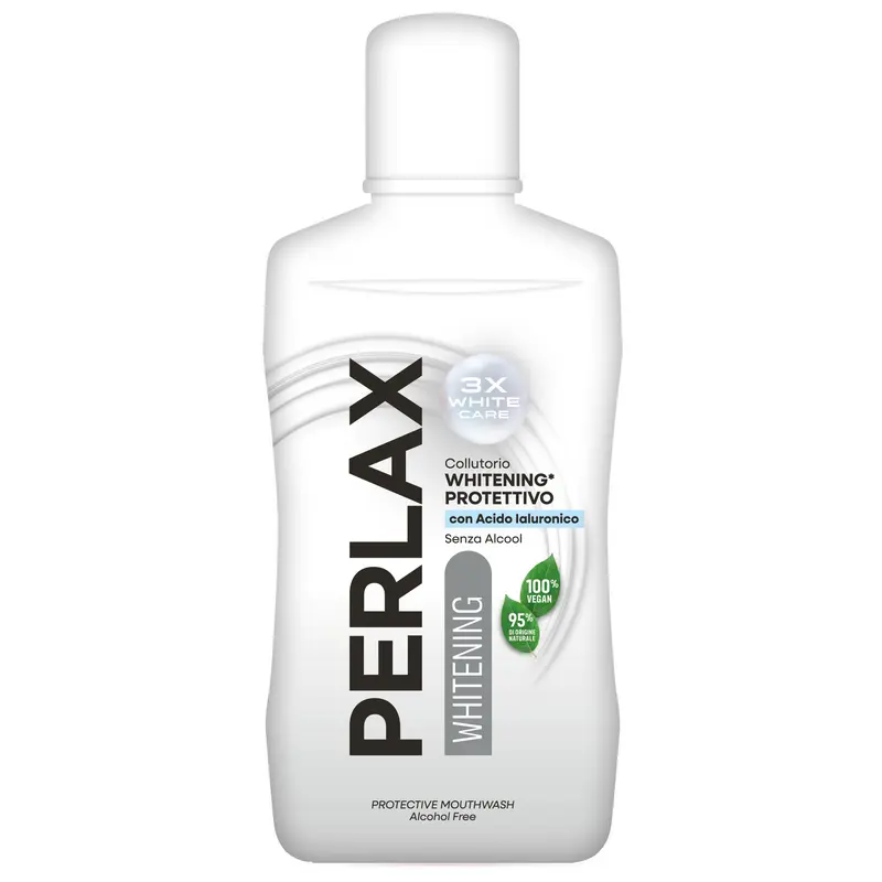 PERLAX COLLUTTORIO WHITENING3X WHITE CARE PROTETTIVO CON ACIDO IALURONICO 500 ML