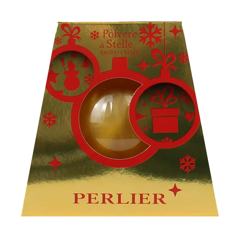PERLIER COFANETTO PANETTONE POLVERE DI STELLE BAGNOCREMA 500 ML